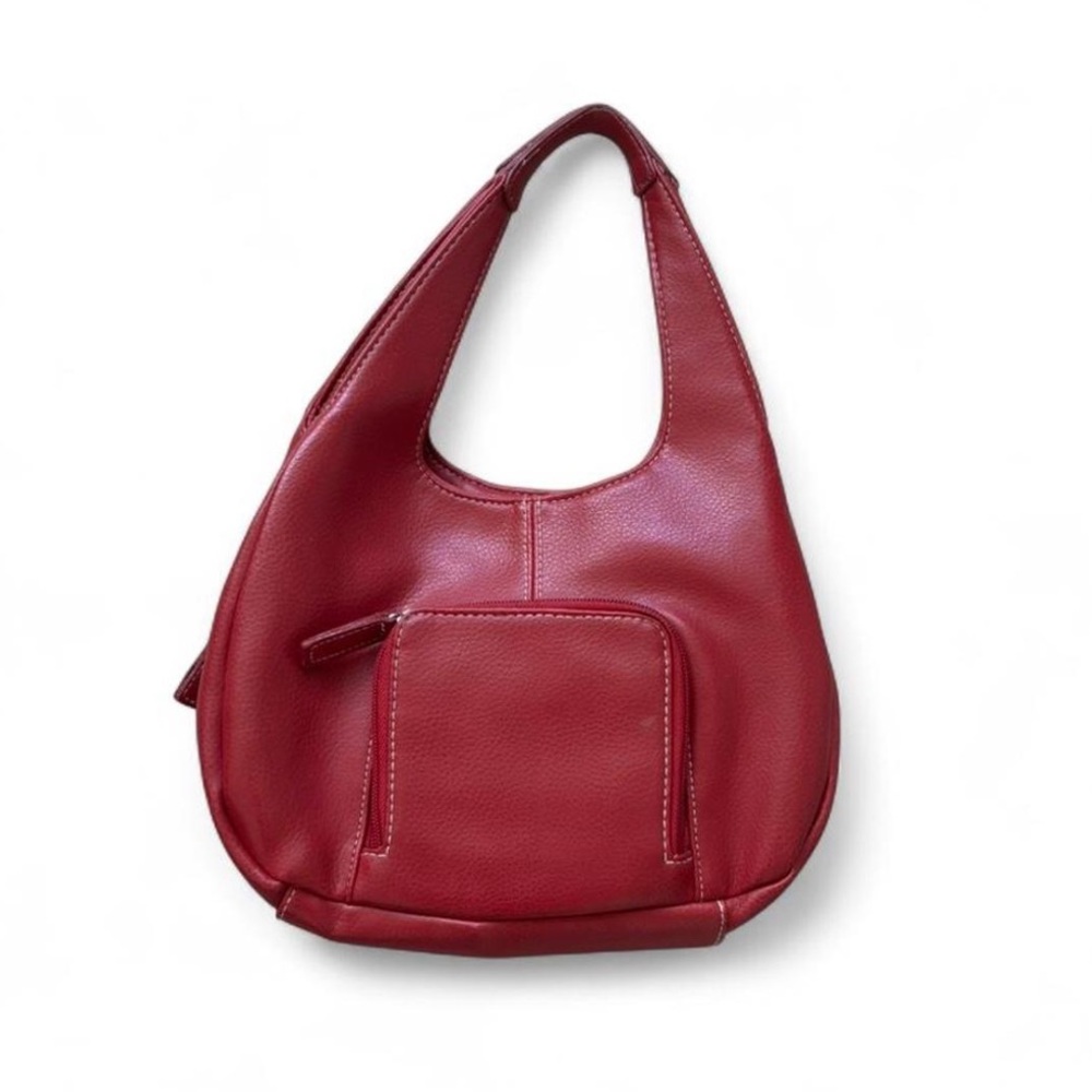 Vintage genuine leather red St John’s Bay purse